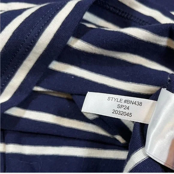 J. Crew Mens 100% Cotton T-shirt stripe Size M Tall Short Sleeve - Picture 7 of 7
